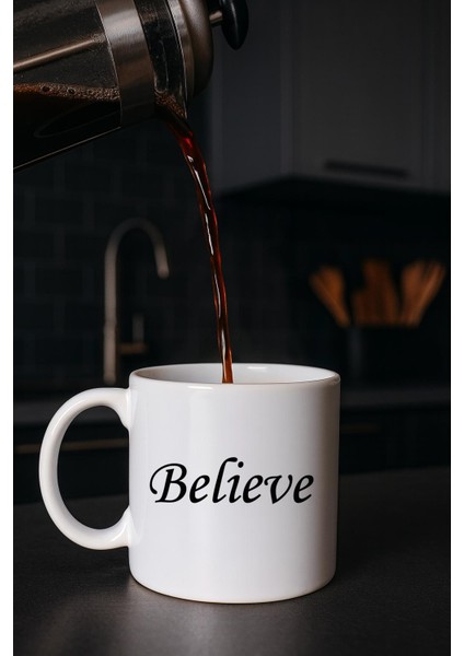 Beyaz Kupa Bardak (Believe) fiyatları