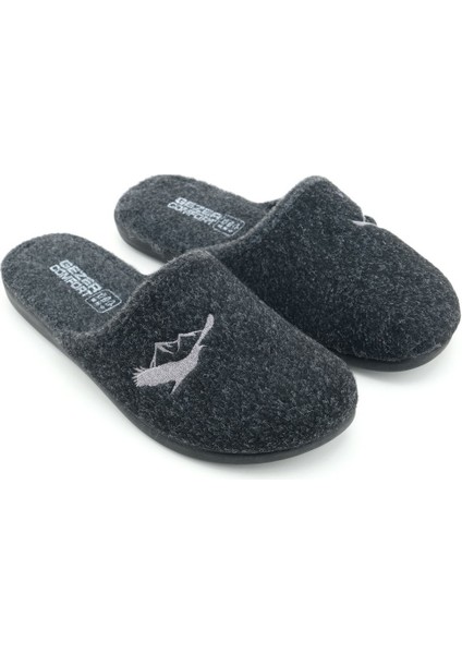 Erkek Kışlık Keçe Çıkarılabilir Cırt Cırtlı Iç Taban Rahat Ev Bahçe Terlik fırsatları