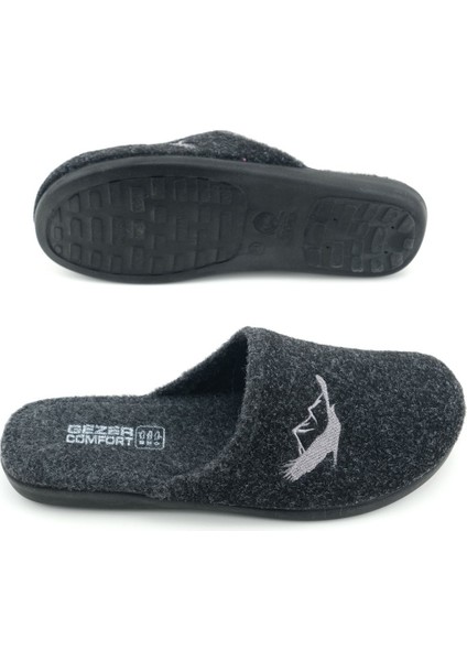 Erkek Kışlık Keçe Çıkarılabilir Cırt Cırtlı Iç Taban Rahat Ev Bahçe Terlik indirimleri