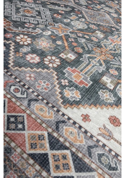 Türkmen Gloria Klasik TD1854-01 Halı Kilim Kaymaz Taban Yıkanabilir Salon Mutfak Kesme Yolluk fiyatları