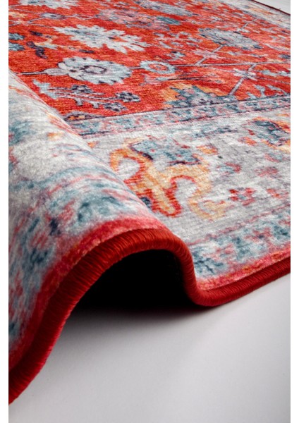 Türkmen Gloria Klasik TD1983 Halı Kilim Kaymaz Taban Yıkanabilir Salon Mutfak Kesme Yolluk fırsatları