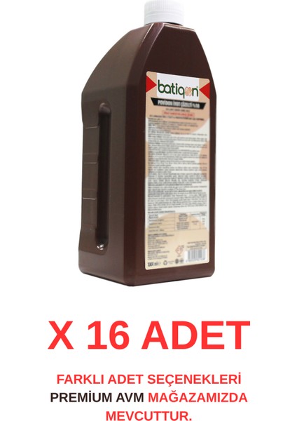 (16 Adet) 1000 ml Povidon Iyot Çözeltisi %10 | Antiseptik Cilt Temizleme Solüsyonu | Batikon