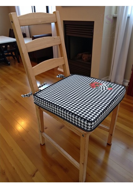 Duck (Sıvı Itici) Kumaş Nakışlı Sandalye Minderi fırsatları