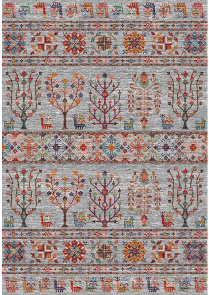 Türkmen Gloria Klasik TD1933 Halı Kilim Kaymaz Taban Yıkanabilir Salon Mutfak Kesme Yolluk