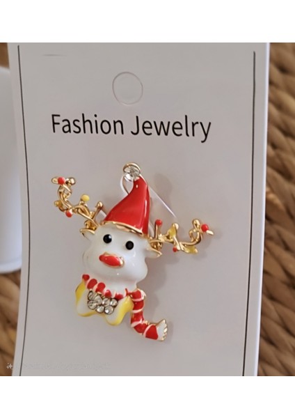 Sevimli Kardan Adam Figürlü Broş Yaka Iğnesi fiyatları