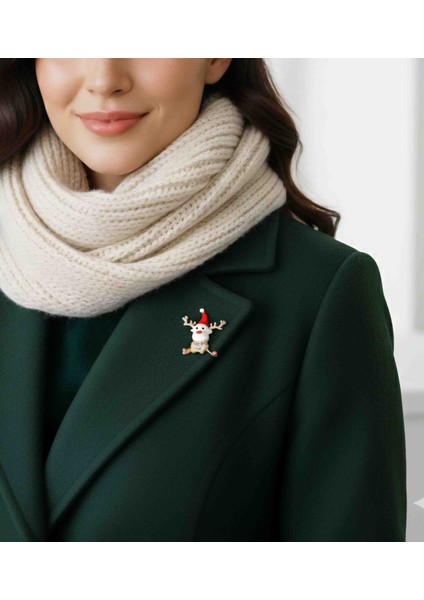 Sevimli Kardan Adam Figürlü Broş Yaka Iğnesi modelleri