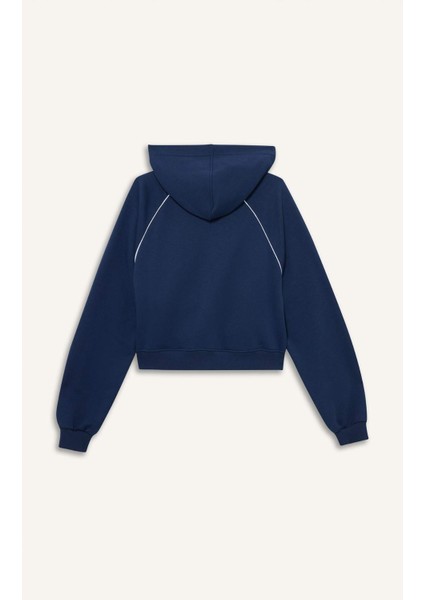 Loose Fit Kapüşonlu Fermuarlı Sweatshirt F9613AX25AU