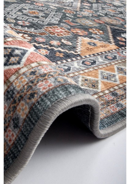 Türkmen Gloria Klasik TD1854-01 Halı Kilim Kaymaz Taban Yıkanabilir Salon Mutfak Kesme Yolluk fırsatları