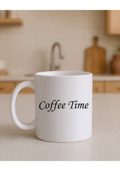 Beyaz Kupa Bardak (Coffee Time)