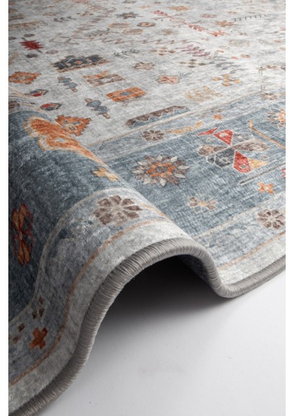 Türkmen Gloria Klasik TD1899-01 Halı Kilim Kaymaz Taban Yıkanabilir Salon Mutfak Kesme Yolluk fırsatları