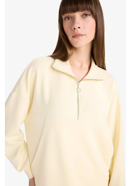 Modal Kapüşonlu Sweatshirt G0069AX25WN