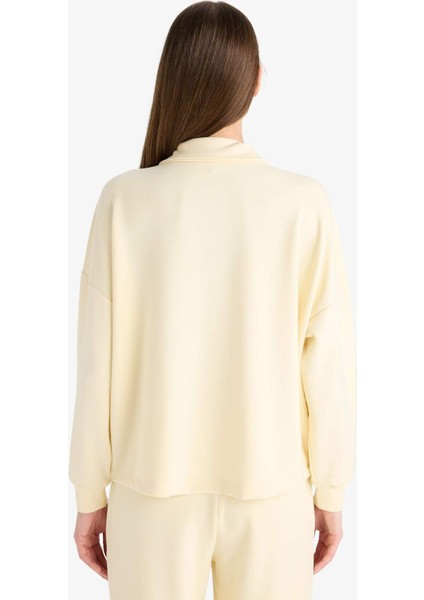 Modal Kapüşonlu Sweatshirt G0069AX25WN