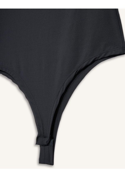 Yarım Balıkçı Yaka Uzun Kollu Çıtçıtlı Body F9242AX25AU