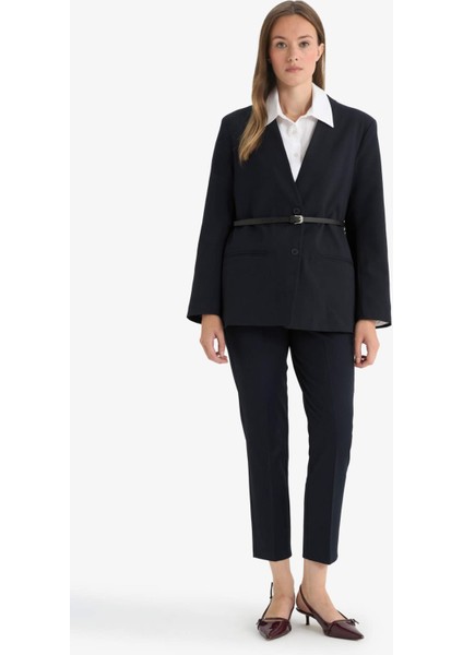 Regular Fit Ceket Yaka Blazer Ceket F6104AX25AU