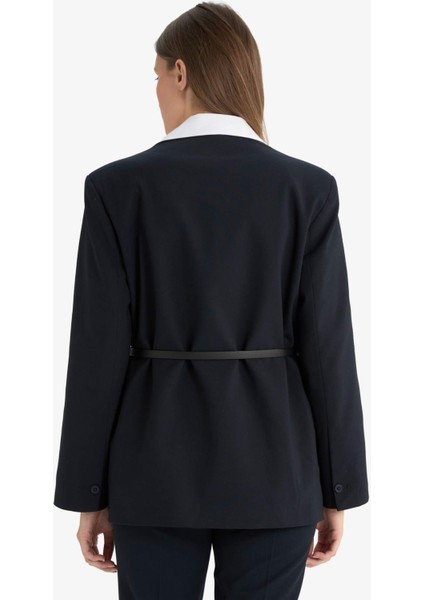 Regular Fit Ceket Yaka Blazer Ceket F6104AX25AU