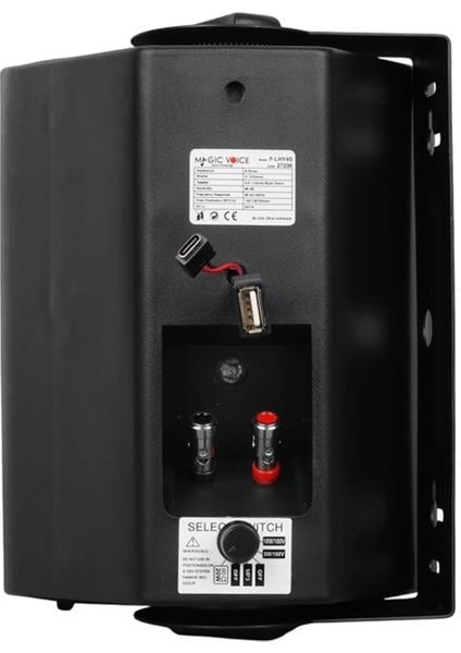 F-LHY4S 4" (10 Cm) Hat Trafolu Duvar Tipi Sütun Hoparlör (10W Rms / 150W Peak - Mp3 USB Uyumlu) - Siyah modelleri