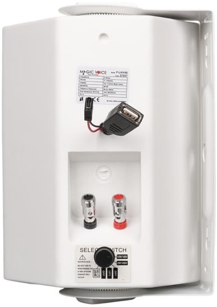 F-LHY4S 4" (10 Cm) Hat Trafolu Duvar Tipi Sütun Hoparlör (10W Rms / 150W Peak - Mp3 USB Uyumlu) - Beyaz modelleri