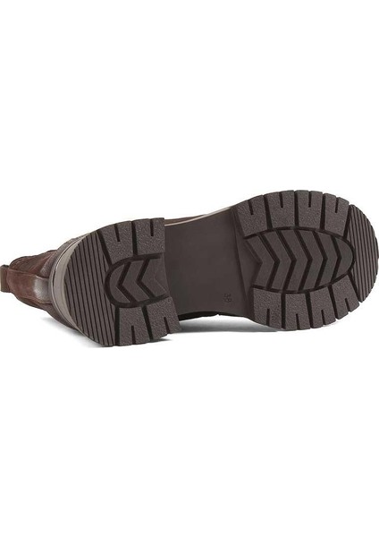 Kadın Kahverengi Bağcıklı Nubuk Deri Bot indirimleri