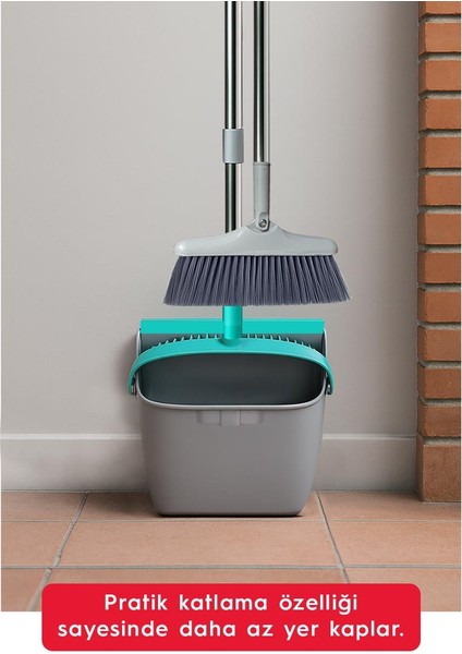 Premium Katlanır Faraşlı Süpürge Çelik Saplı modelleri