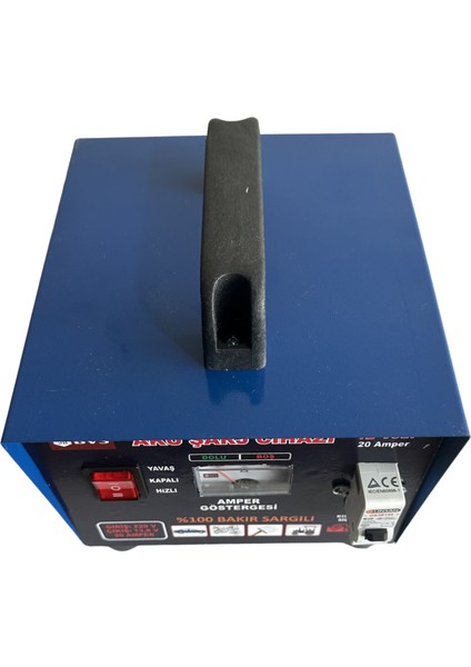 Akü Şarj Cihazı 12 Volt 20 Amper 12 Volt Tüm Aküleri Şarj Eder -Bakır Sargılı modelleri