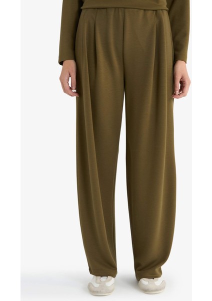 Barrel Fit Düz Paça Pantolon F9575AX25AU