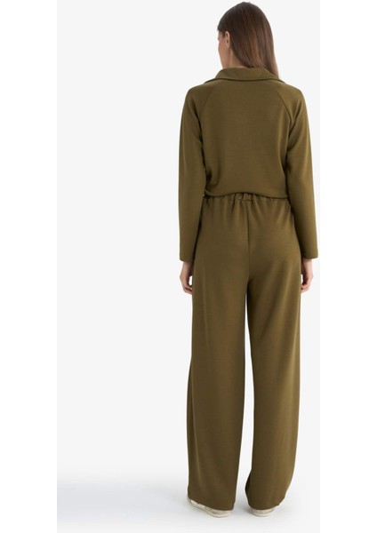 Barrel Fit Düz Paça Pantolon F9575AX25AU