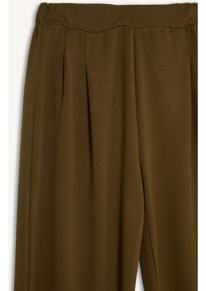 Barrel Fit Düz Paça Pantolon F9575AX25AU