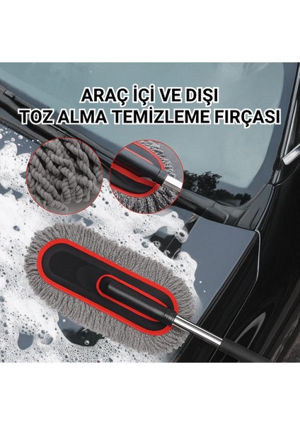 2 Adet Set Profesyonel Püsküllü Mikrofiber Araç Yıkama Fırçası Toz Alma Fırçası Araç Paspası fiyatları