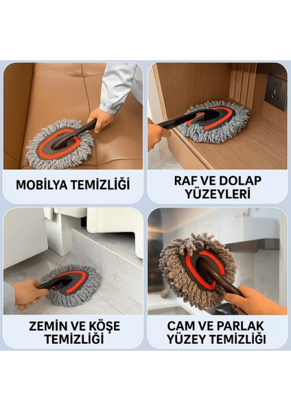 2 Adet Set Profesyonel Püsküllü Mikrofiber Araç Yıkama Fırçası Toz Alma Fırçası Araç Paspası fırsatları