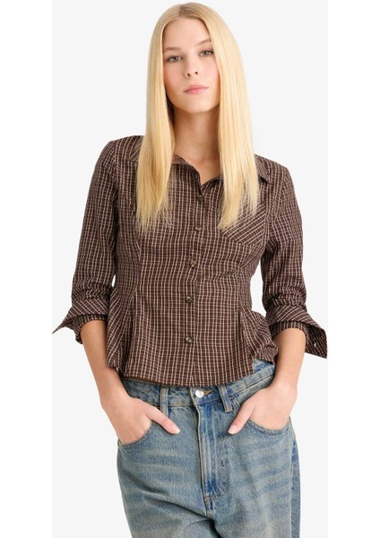 Coool Fitted Poplin Uzun Kollu Gömlek