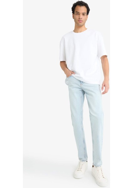 Slim Tapered Fit Dar Paça Jean Pantolon F2324AX25AU