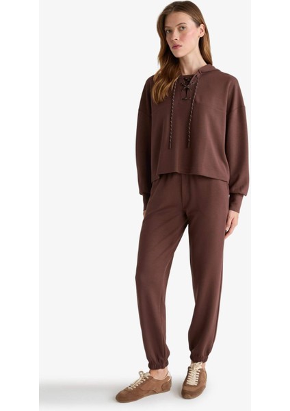 Modal Bağlama Detaylı Sweatshirt G0002AX25WN