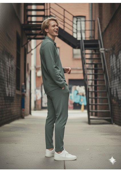 Unısex Gömlek Yaka Içi Pamuklu Cepli Regular Beli Lastikli 2'li Takım fiyatları