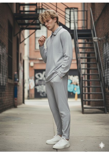 Unısex Gömlek Yaka Içi Pamuklu Cepli Regular Beli Lastikli 2'li Takım fiyatları