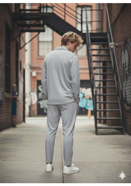 Unısex Gömlek Yaka Içi Pamuklu Cepli Regular Beli Lastikli 2'li Takım modelleri