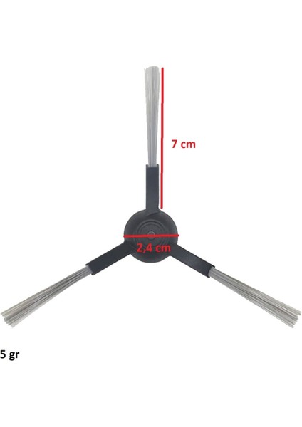 Viomi Ile Uyumlu Mijia STYJ02YM V2 Pro V3 Se Süpürge Yan Fırça Siyah indirimleri