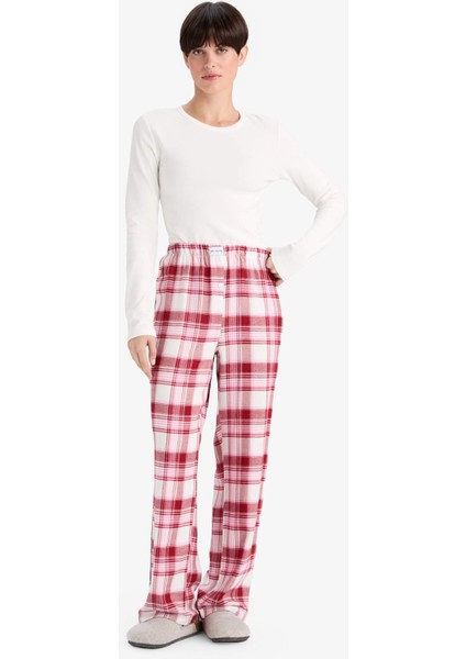 Regular Fit Uzun Kareli Pijama Altı G0368AX25AU