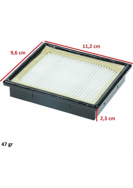 Ile Uyumlu Coupe neo energy Xtra One WHITE WB10P05A ELEKTRIKLI Süpürge Hepa Filtre modelleri