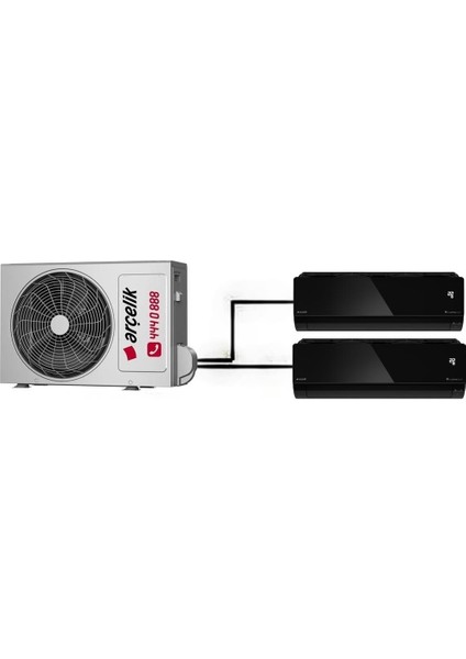 Mirror Multi Duvar Tipi 2+1 Inverter 12+18 24000BTU Klima