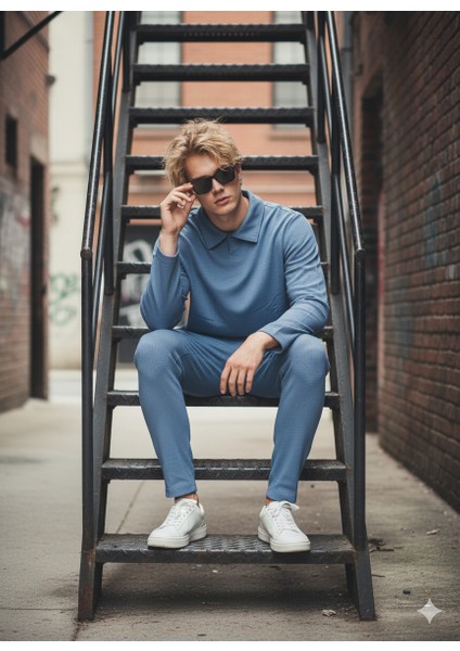 Unısex Gömlek Yaka Içi Pamuklu Cepli Regular Beli Lastikli 2'li Takım modelleri