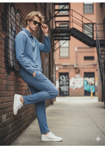 Unısex Gömlek Yaka Içi Pamuklu Cepli Regular Beli Lastikli 2'li Takım fırsatları