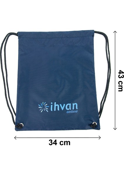 Hac Umre Terlik Çantası, Suya Dayanıklı, Büzmeli Ayarlanabilir Torba Sırt Çantası Lacivert modelleri