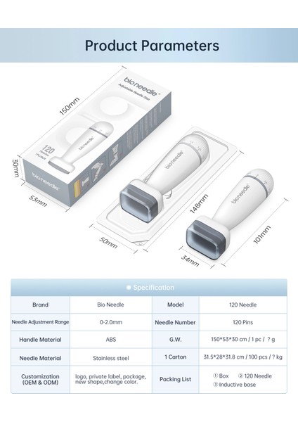 Bio Needle 120 - Dermaroller Titanyum Iğne