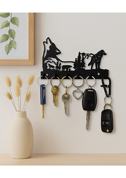 Kurt Figürlü Anahtarlık Askılık | Ev ve Ofis Için Tasarlanmış Anahtar Askısı