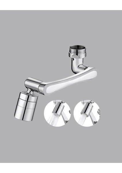 Bfs Üç Segmentli 1080 Derece Musluk Aparatı Esnek Döner Havalandırıcı Pratik Kullanım indirimleri