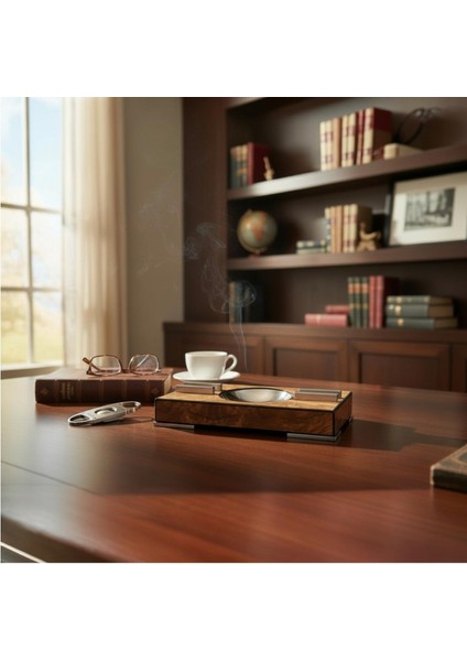 Lubinski Ahşap Puro Küllüğü Karaağaç 2li modelleri