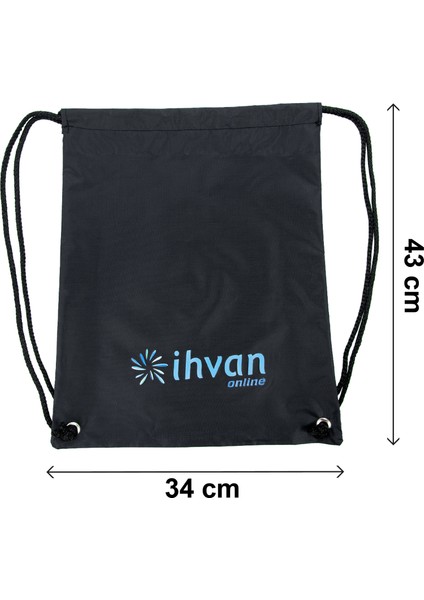 Hac Umre Terlik Çantası, Suya Dayanıklı, Büzmeli Ayarlanabilir Torba Sırt Çantası Siyah modelleri