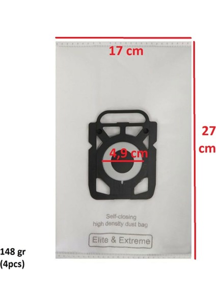 Ile Uyumlu Elite Parquet Gm 200 POWER P10 EXTREME x 150 ELEKTRIKLI SÜPÜRGE Toz Torbası 4 Adet fırsatları