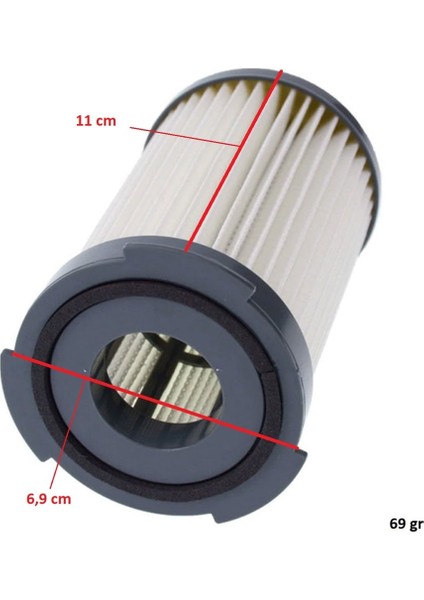 Ile Uyumlu Ergoeasy Ztı 7625 Zs 220B Zac 6805 - 6858 Accelerator Süpürge Silindir hepa filtre fırsatları