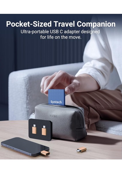 Usb-C To USB 3.0 Adaptör 2’li Set Kompakt Dönüştürücü Yüksek Performanslı Pratik Seti
